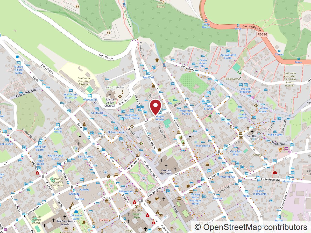 Mapa de la ubicación de Something Special en la Calle Waynapata, centro histórico de Cusco